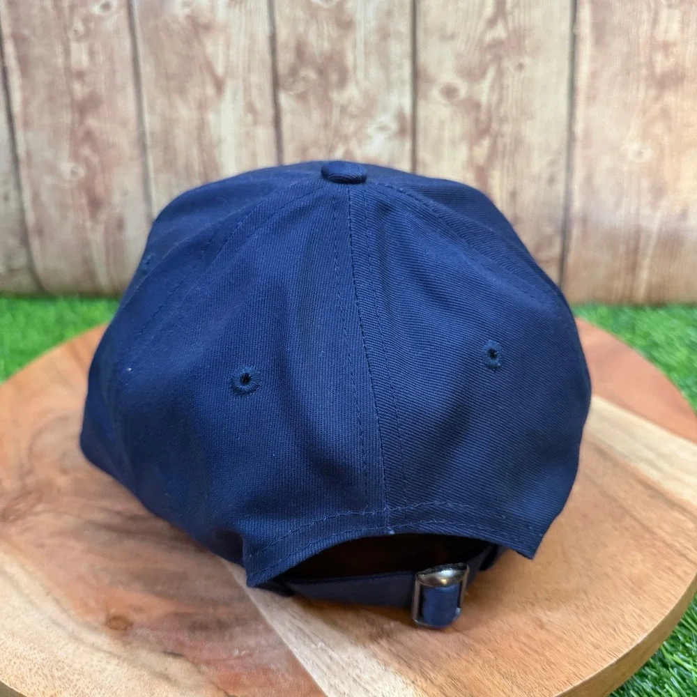 Anheuser Busch Eagle Logo Baseball Cap Mens One Size Blue Embroidered Vintage